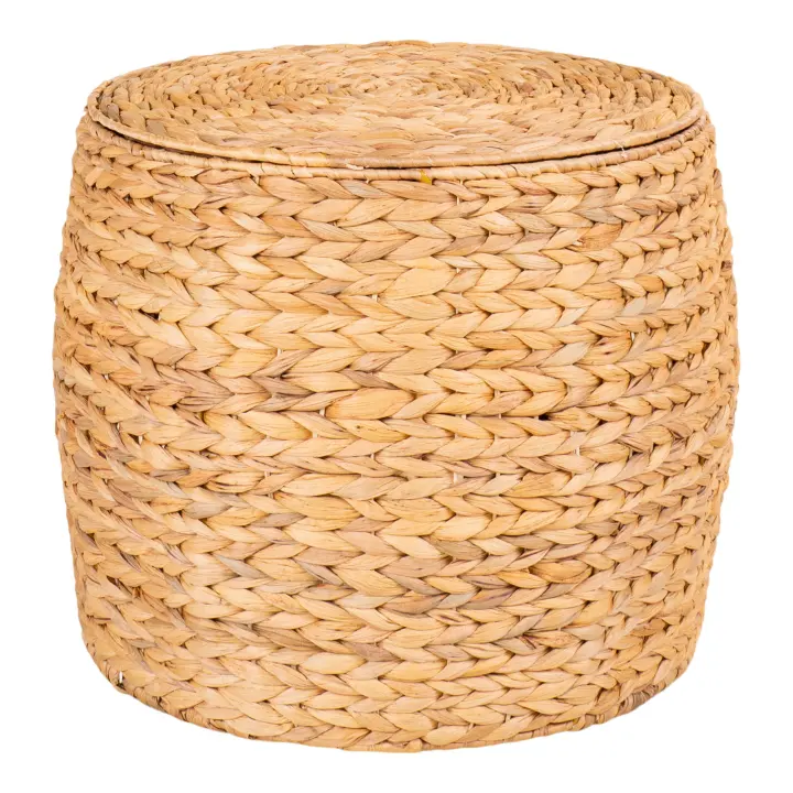 Delia Pomoćni stolić - Pomoćni stolić sa spremištem, vodeni zumbul, prirodna ø43x34 cm