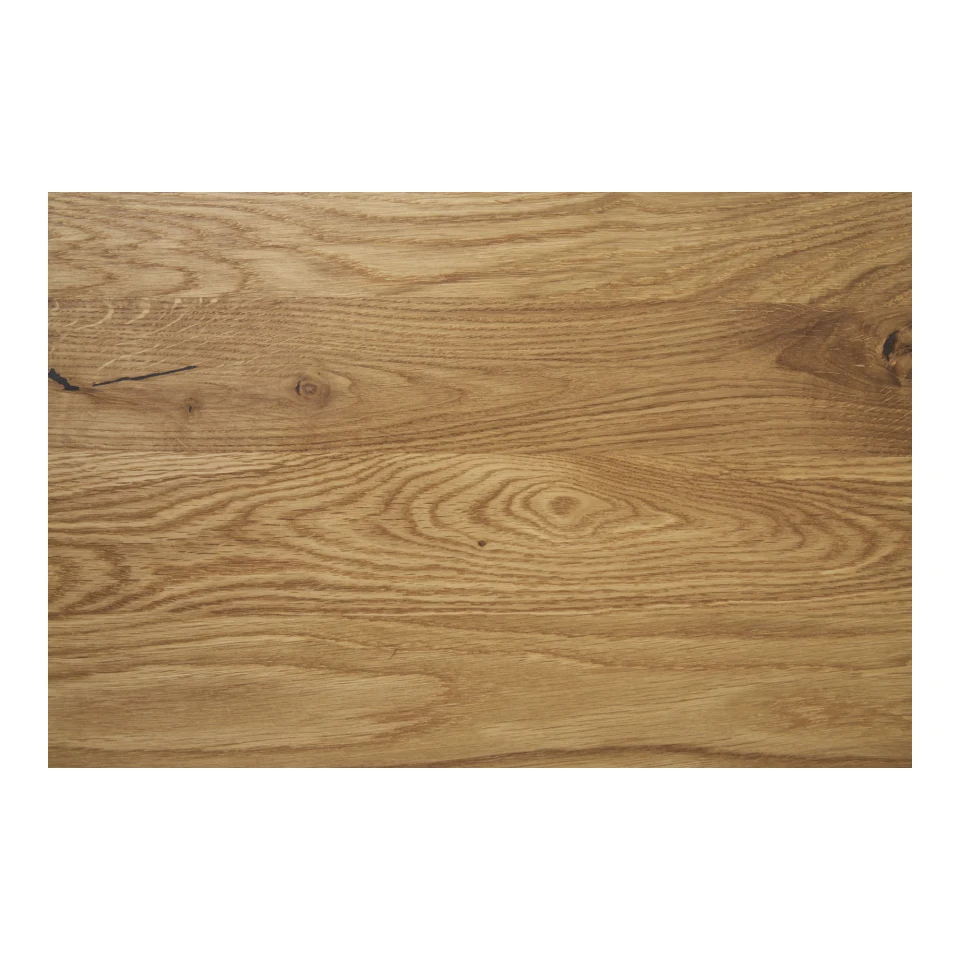 Lignano Cafe Table - Cafe table, hrast, crna metal base 70x70x75 cm