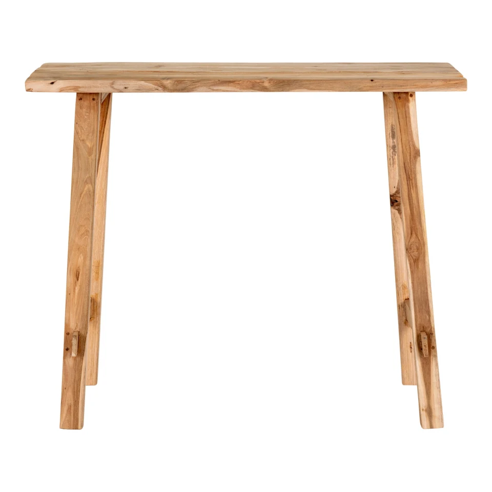 Girona Konzolni stol - Konzolni stol, tikovina, prirodna 90x30x80 cm