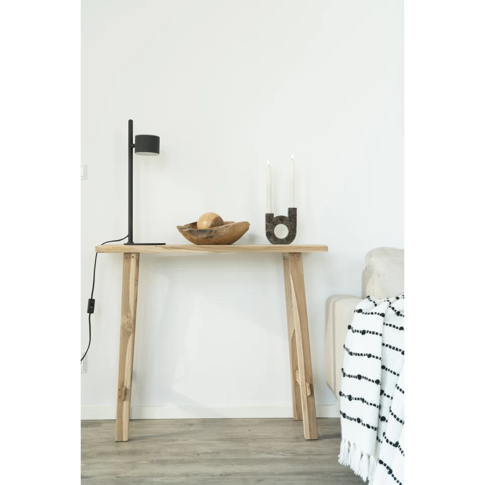 Girona Konzolni stol - Konzolni stol, tikovina, prirodna 90x30x80 cm