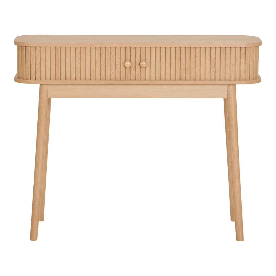 Nikko Konzolni stol - Konzolni stol, 2 vrata, prirodna 100x30x80 cm