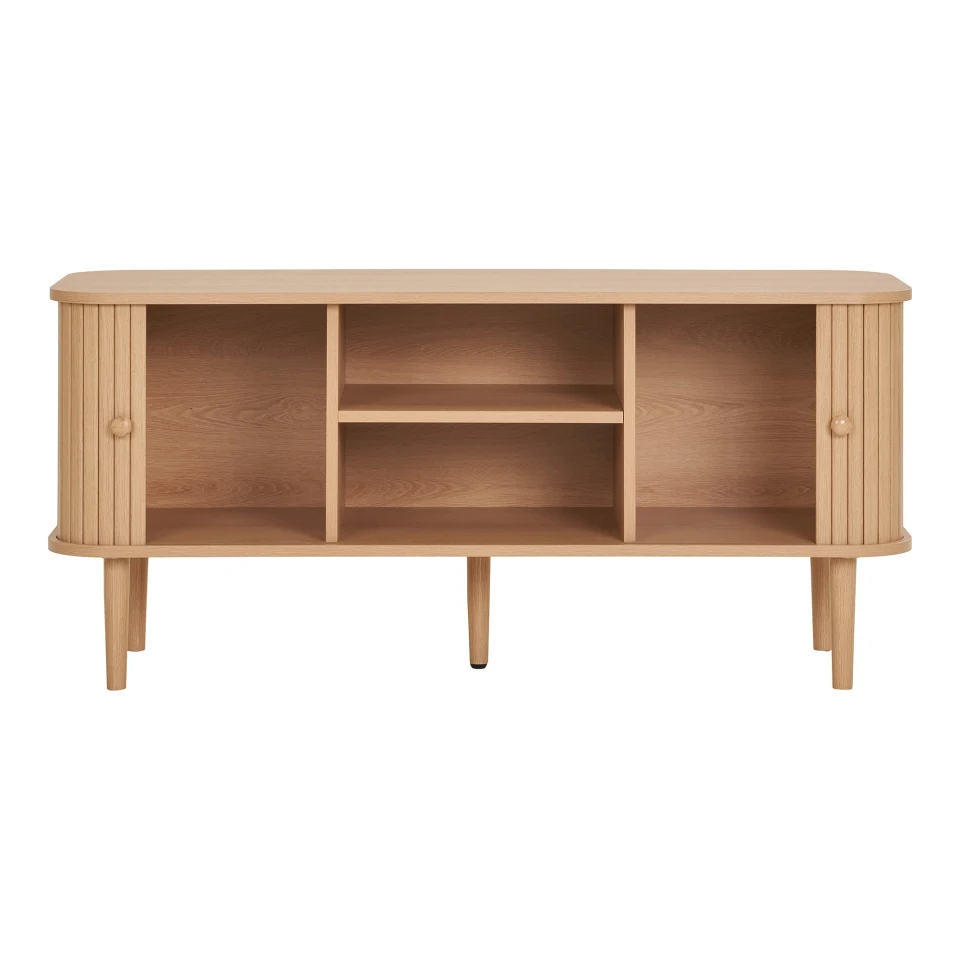 Nikko TV komoda - TV komoda, 2 vrata, prirodna 113x40x52 cm