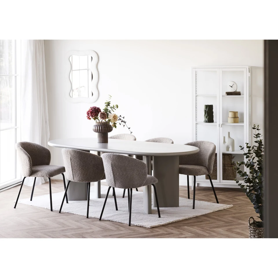 Brisbane Vitrina - Vitrina, 2 staklo doors, čelik, bijela 80x35x175 cm