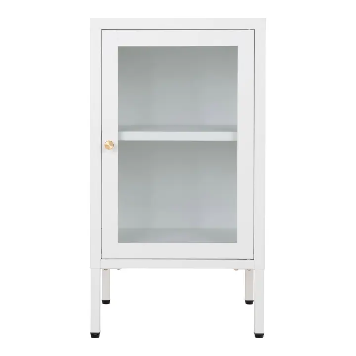 Dalby Cabinet - Cabinet, 1 staklo door, čelik, bijela 38x35x70 cm