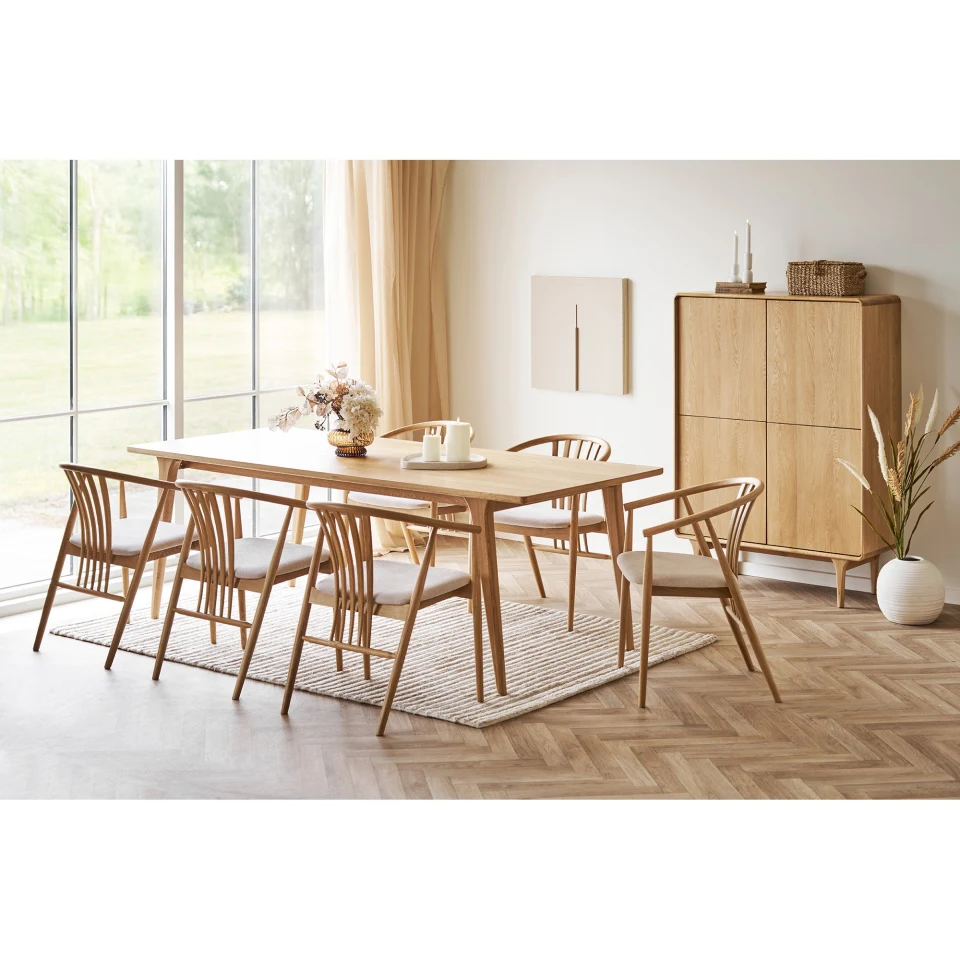 Darwin Cabinet - Cabinet, hrast, prirodna 100x40x140 cm