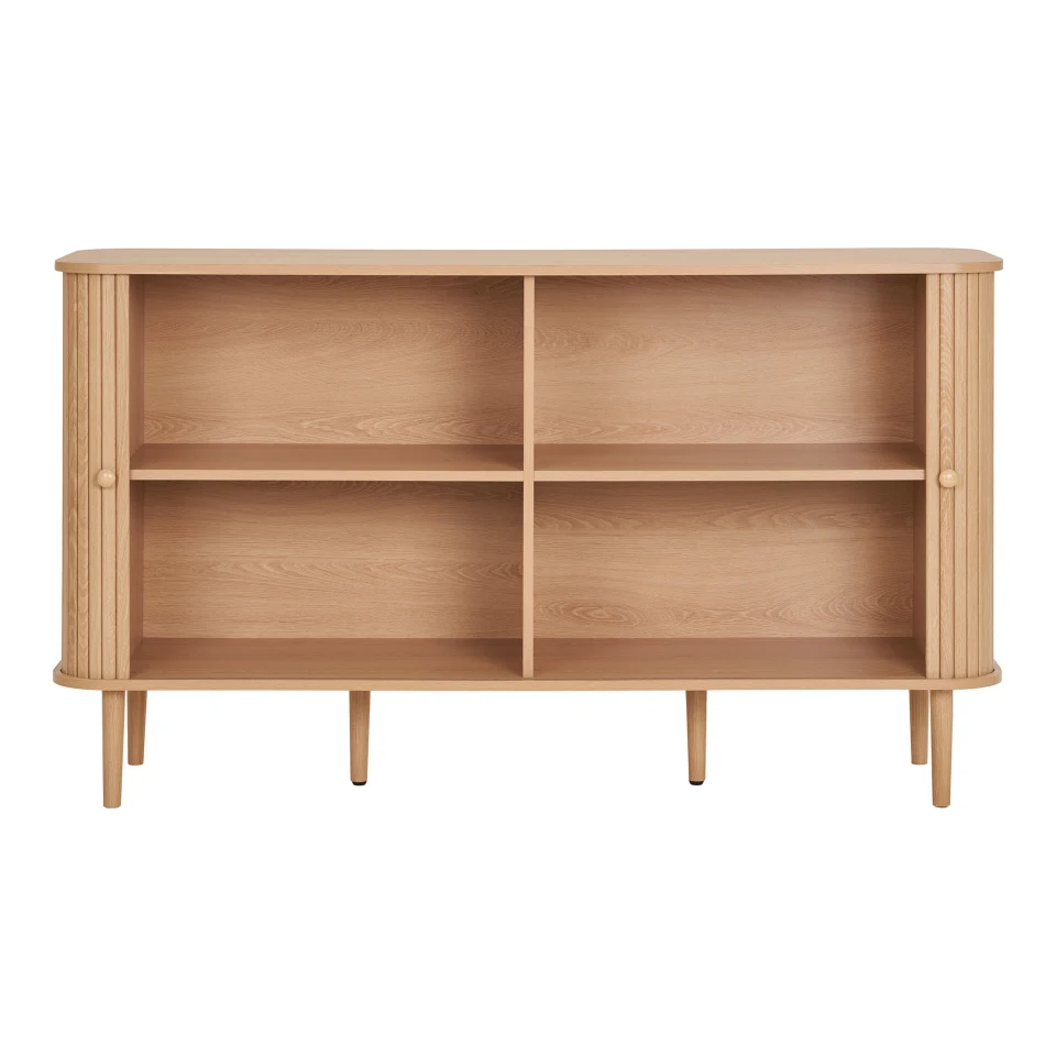 Nikko Side Board - Side board, 2 vrata, prirodna 140x40x79 cm
