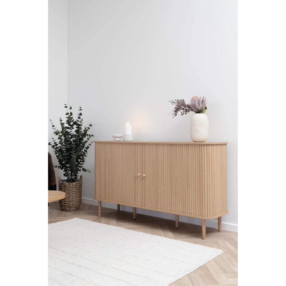 Nikko Side Board - Side board, 2 vrata, prirodna 140x40x79 cm