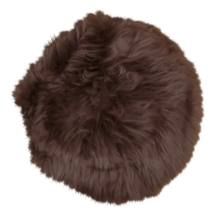 Lambskin seat - Lambskin seat, smeđa ø35 cm