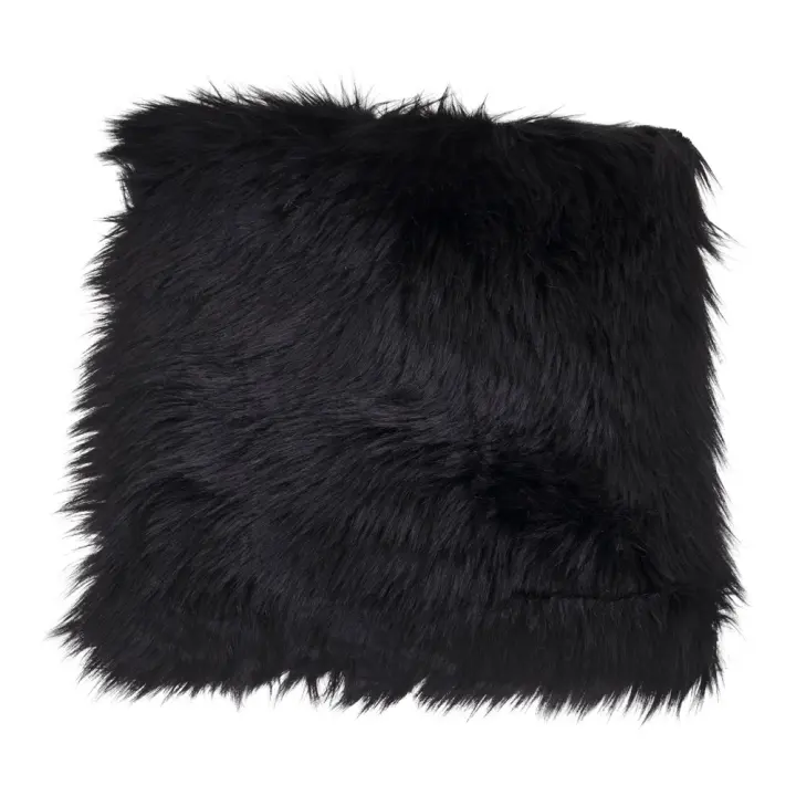Lambskin Seat Artificial - Lambskin Seat Artificial, crna 40x40 cm