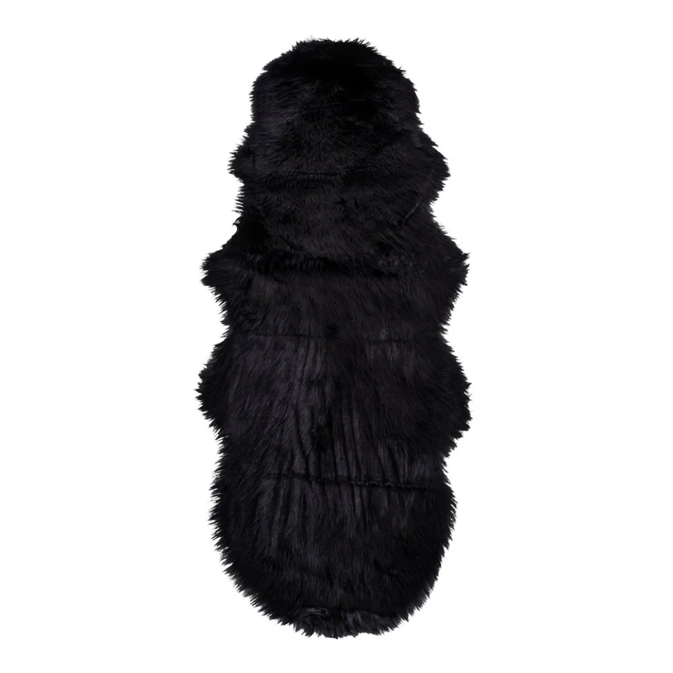 Lambskin Artificial - Lambskin Artificial, crna 60x180 cm