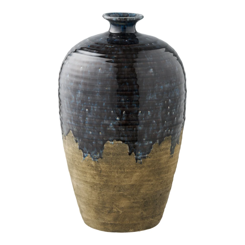 Vaza - Vaza, keramika, dark plava ø27x44,5 cm