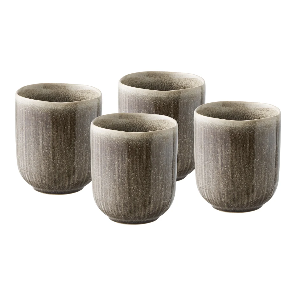 Viola Mug - Mug, keramika, siva ø8x9.5 cm, set od 4
