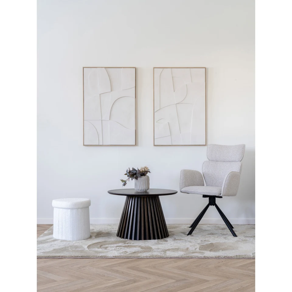 Madeline Relief Wall Dekoracija - Relief wall dekoracija, bijela, No.1 60x90 cm