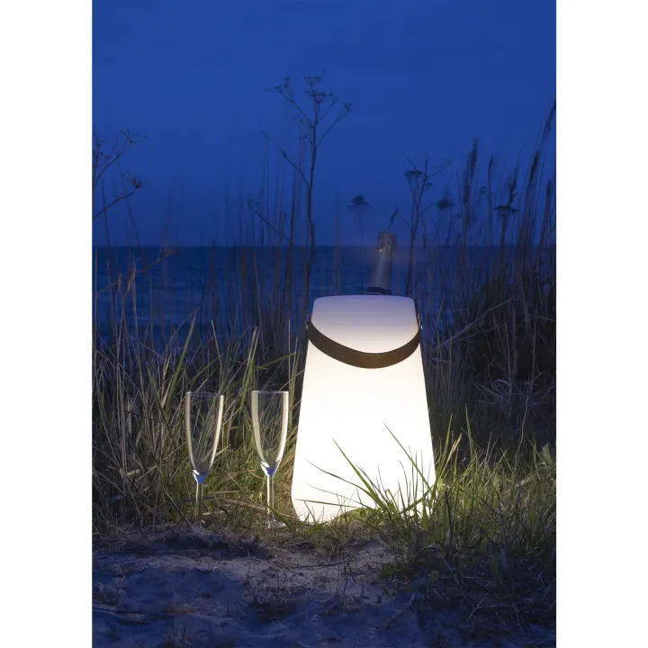 Bristol LED Wine cooler - Wine cooler s strap, punjiva, bijela