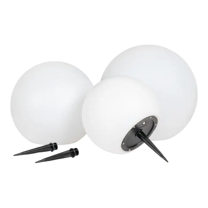 Lifton LED Lamp - Lamp, punjiva s integrated solar panel, bijela set od 3