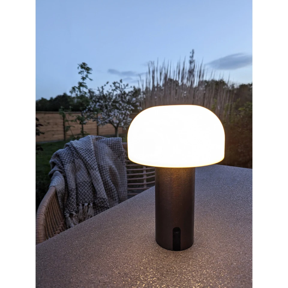 Soham LED Lamp - Lamp, punjiva, bijela/bakrena