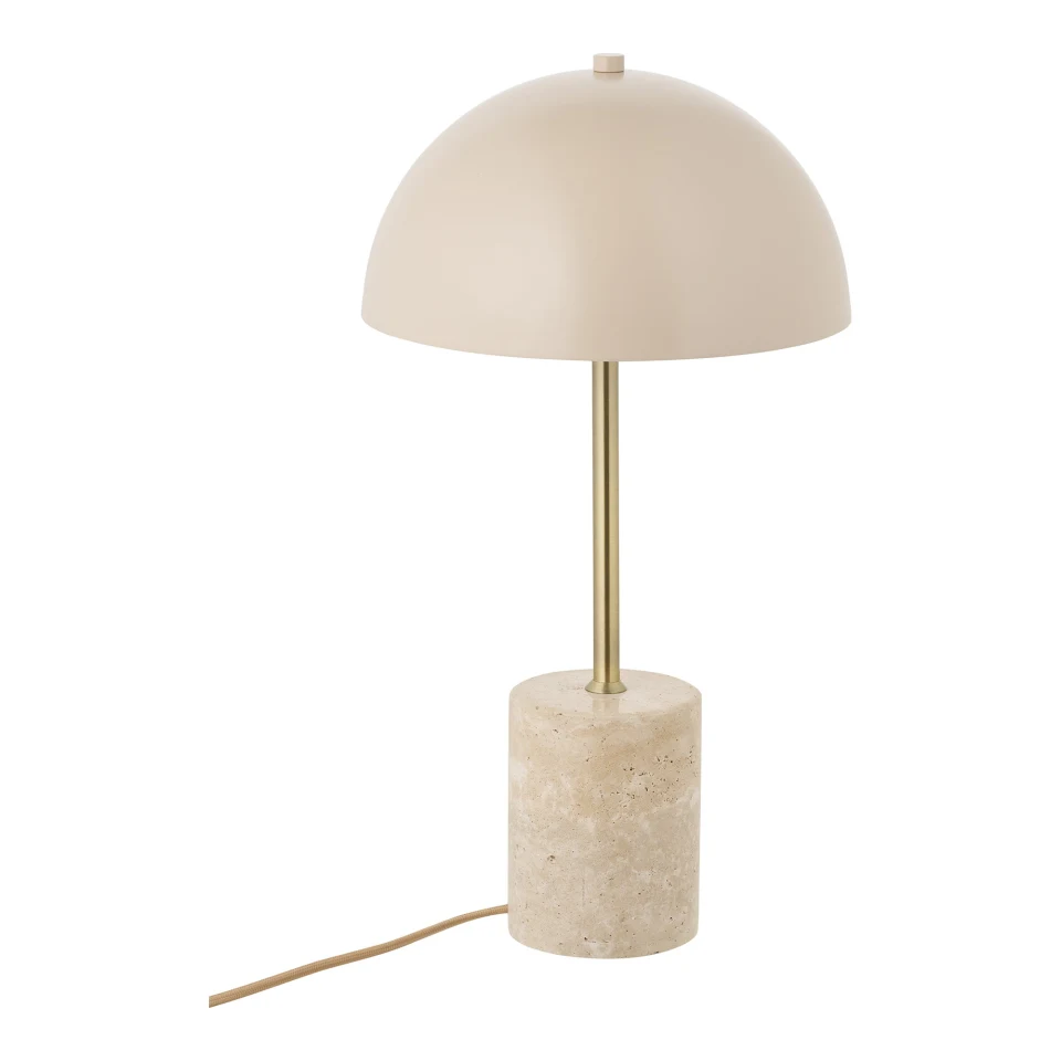 Sheffield Stolna lampa - Stolna lampa, mramor/metal, bež
