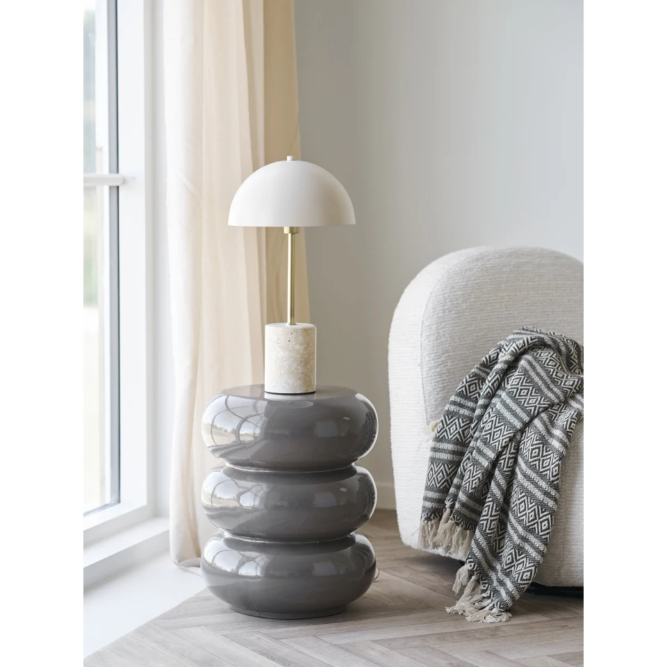 Sheffield Stolna lampa - Stolna lampa, mramor/metal, bež