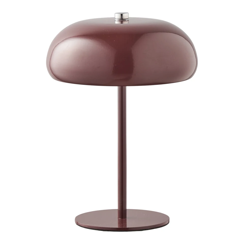 Margate Stolna lampa - Stolna lampa, punjiva, metal, bordo ø16 cm