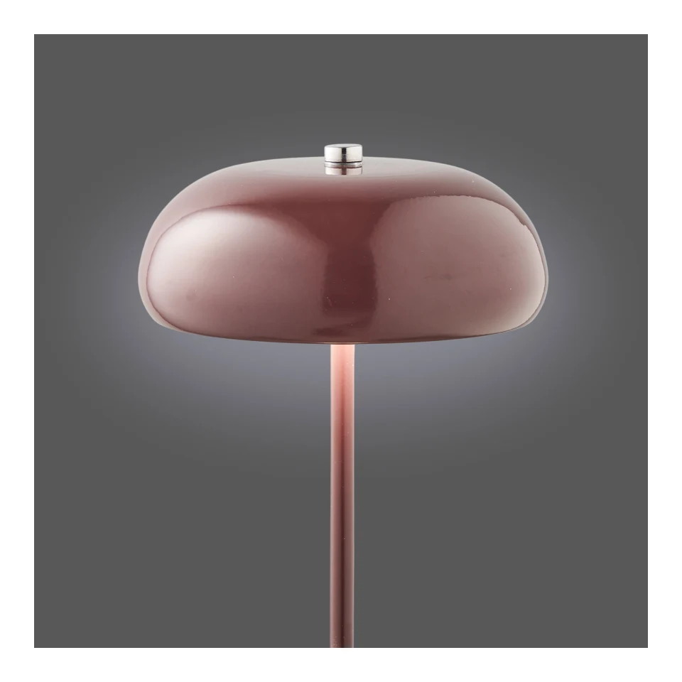 Margate Stolna lampa - Stolna lampa, punjiva, metal, bordo ø16 cm