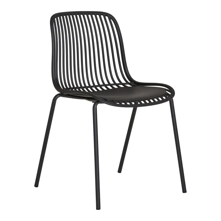 Branson Blagovaonska stolica - Blagovaonska stolica, polipropilen, stackable, crna