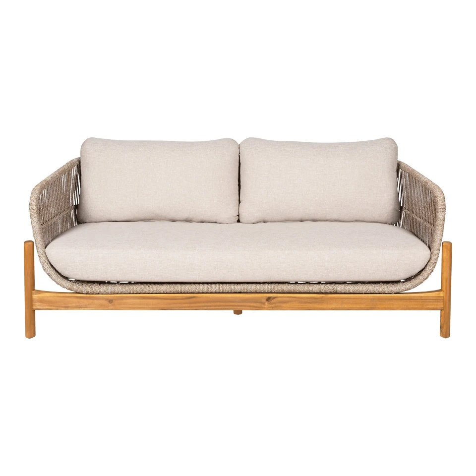 Terracina Lounge sofa - Lounge sofa, akacija, bež, uklj. jastuk