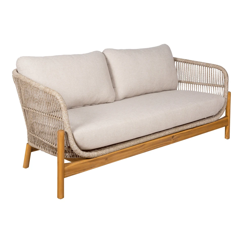 Terracina Lounge sofa - Lounge sofa, akacija, bež, uklj. jastuk