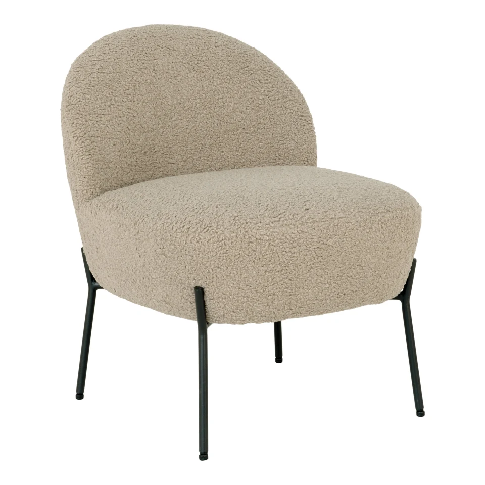 Merida Ležaljka - Ležaljka, artificial lambskin, sivo-smeđa, crne noge HN1091