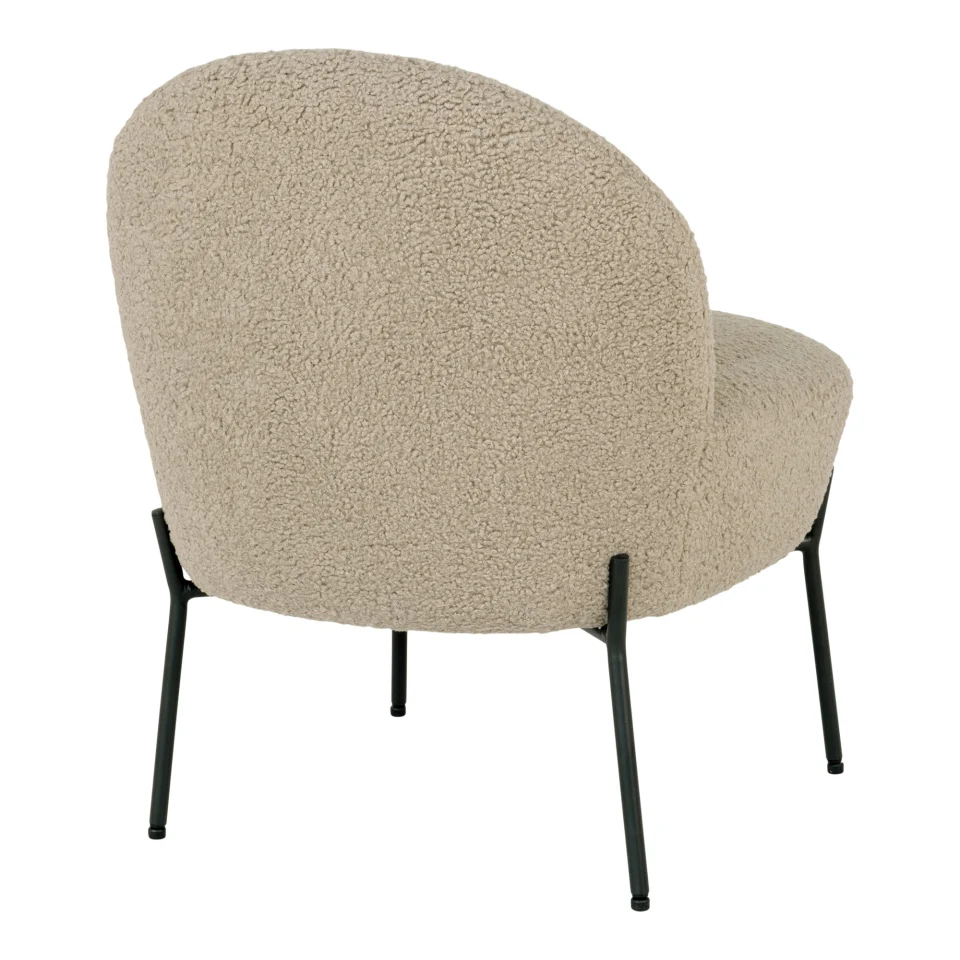 Merida Ležaljka - Ležaljka, artificial lambskin, sivo-smeđa, crne noge HN1091