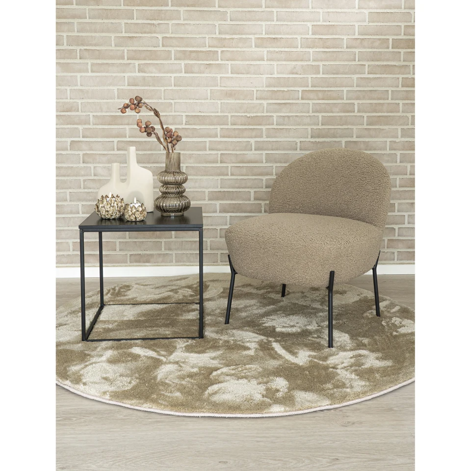 Merida Ležaljka - Ležaljka, artificial lambskin, sivo-smeđa, crne noge HN1091
