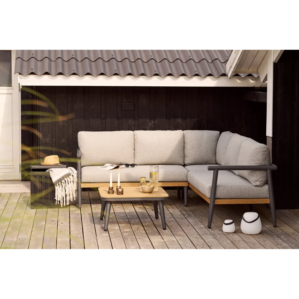 Comillas Corner Lounge set - Corner Lounge set, aluminij, anthracite siva, uklj. jastuke