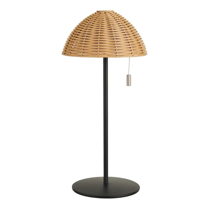 Wigan LED Stolna lampa - Stolna lampa, metal, punjiva, prirodna/crna