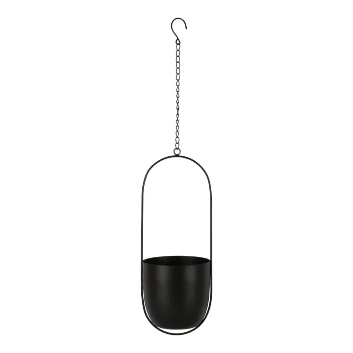 Celle Hanging Teglica za cvijeće - Hanging Teglica za cvijeće, metal, crna 15,5x14,5x37,5 cm