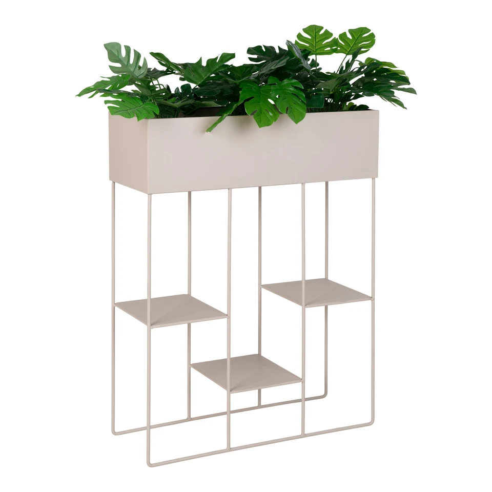 Rabo Planter - Planter, čelik, 3 police, pješčana 25x60x80 cm