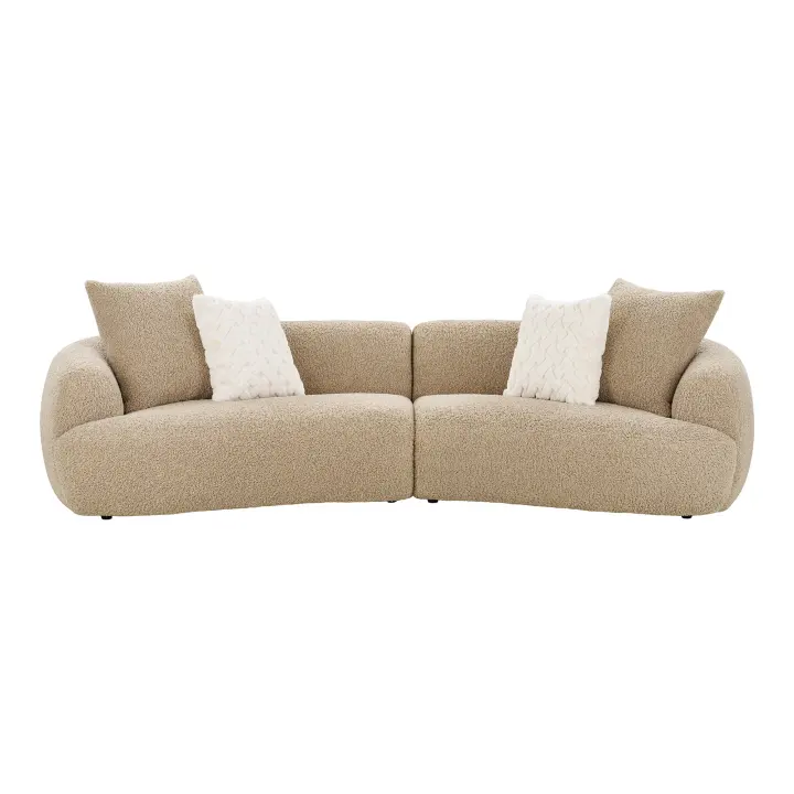 Dali Sofa - Sofa s 4 jastuci, svijetlosmeđa HN1265
