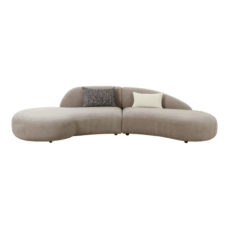 Venice Sofa - Sofa s 2 jastuka, chenille, prirodna HN1256