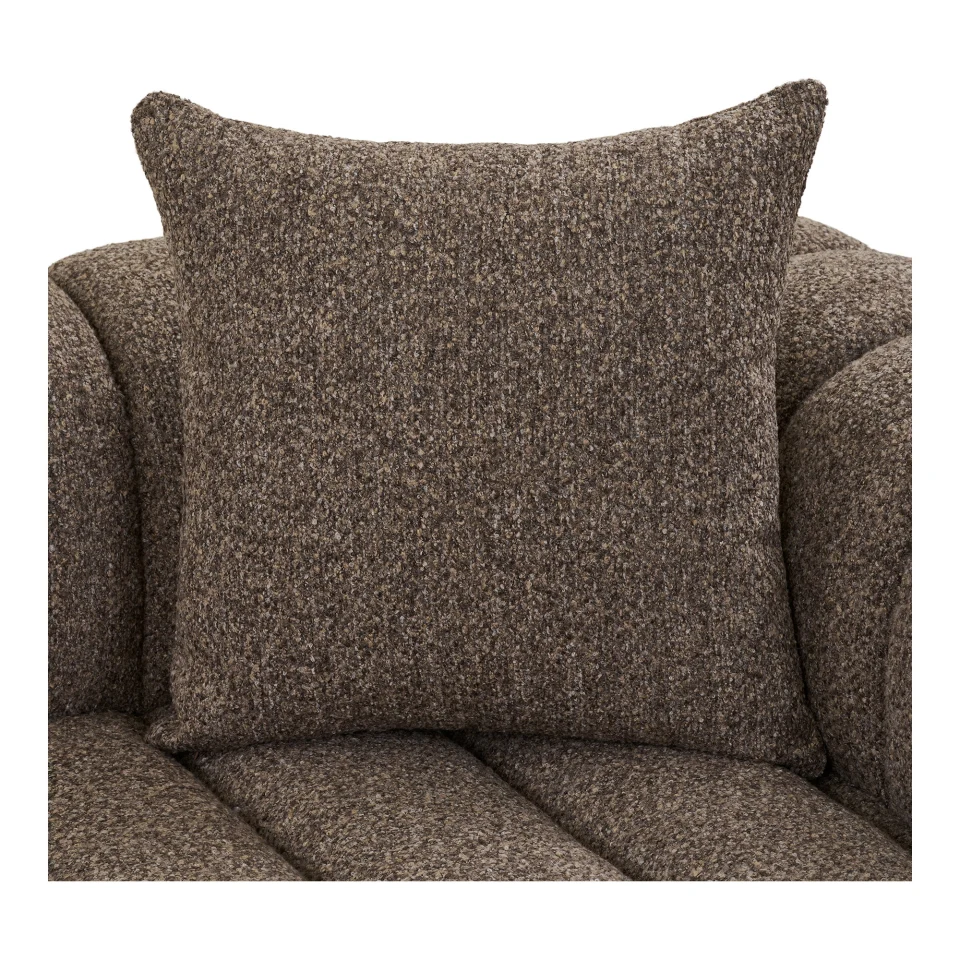 Aurora Lounge sofa - Lounge sofa s 3 jastuka, lijevi kut, smeđa HN1296