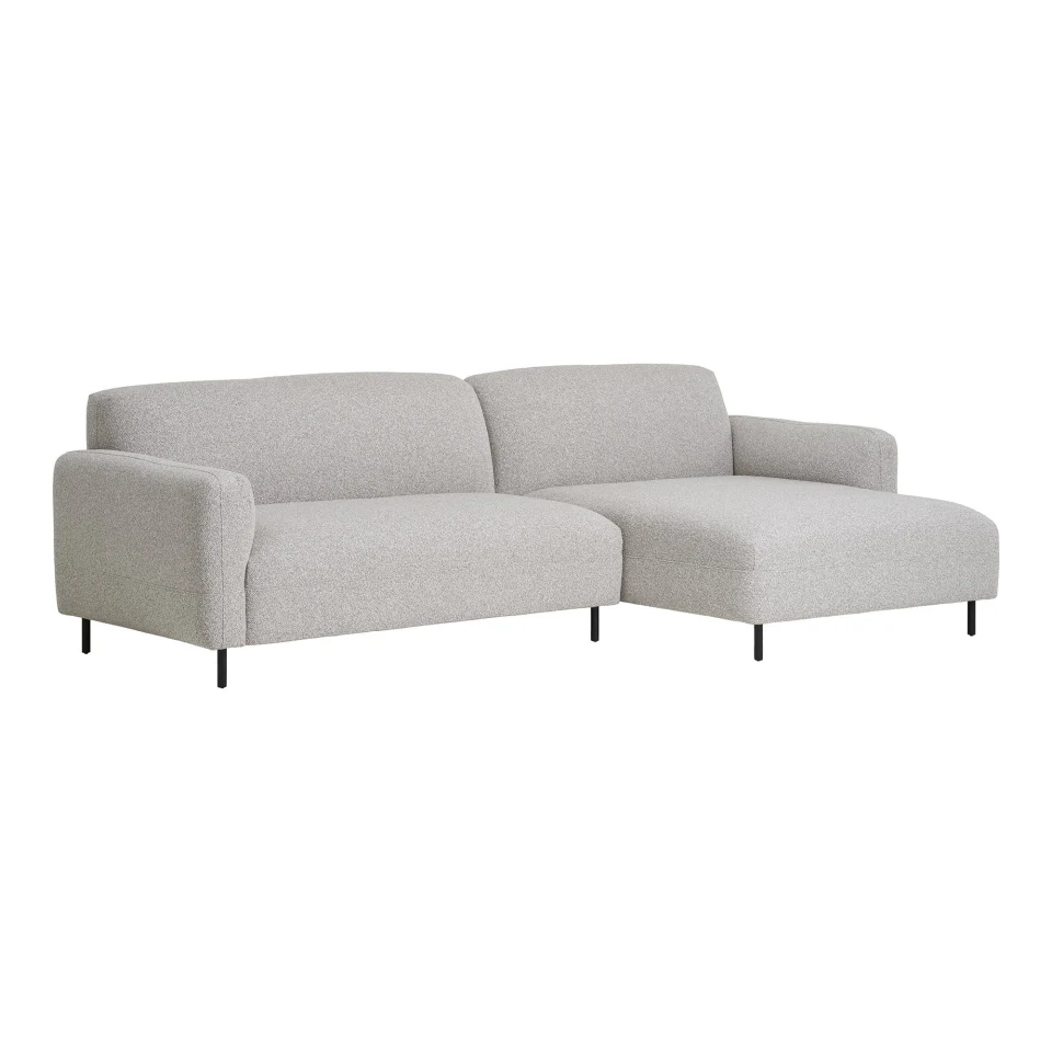Salvador Lounge sofa - Lounge sofa, desni kut, bouclé, svijetlosiva HN1253