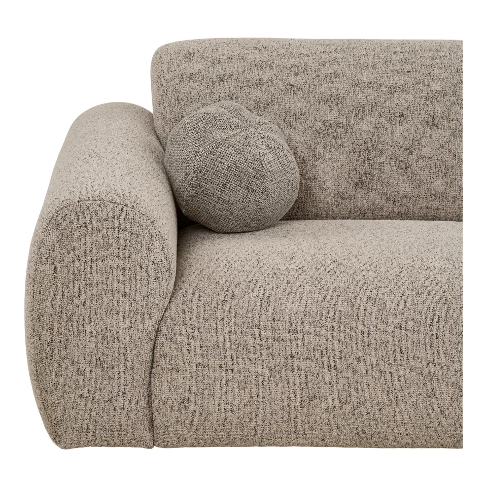 Clyde Lounge sofa - Lounge sofa s dva jastuka, desni kut, kameno siva HN1405