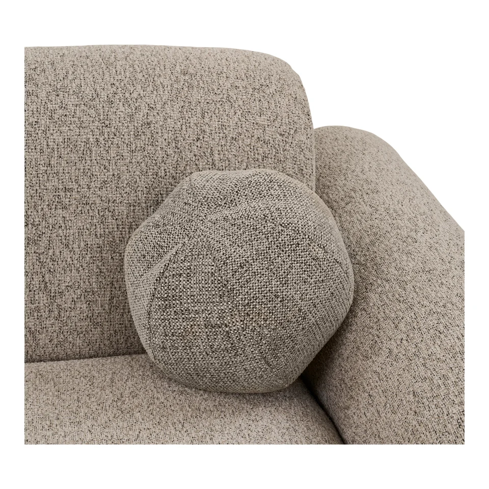 Clyde Lounge sofa - Lounge sofa s dva jastuka, desni kut, kameno siva HN1405