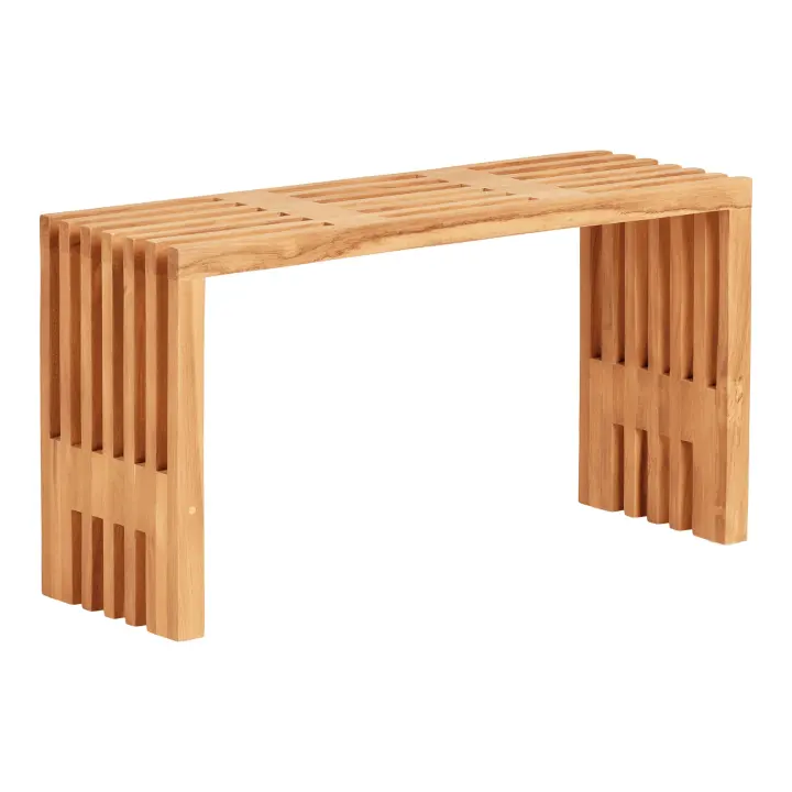 Benidorm Klupa - Klupa, tikovina, prirodna 90x30x49 cm