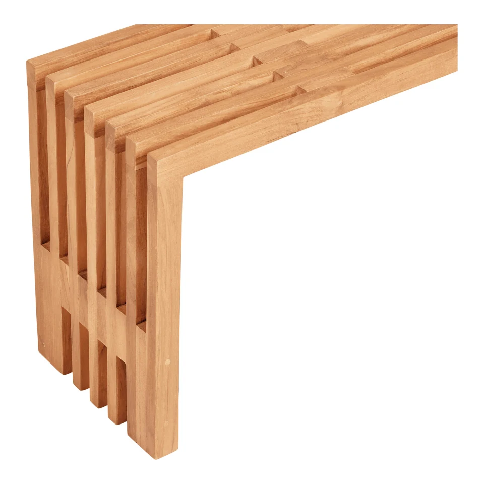 Benidorm Klupa - Klupa, tikovina, prirodna 90x30x49 cm