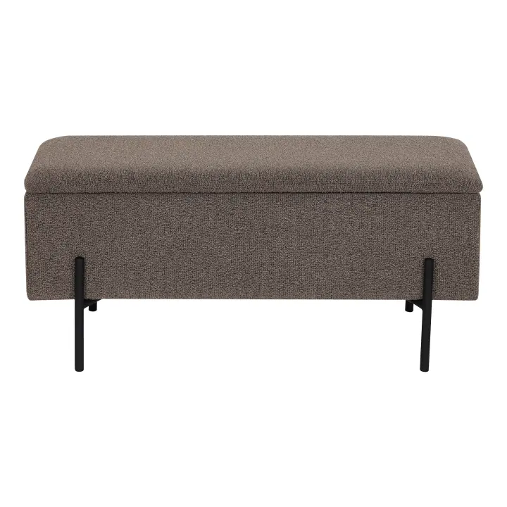 Watford Klupa - Klupa sa spremištem, bouclé, smeđa 95x36,5x43 cm, HN1061