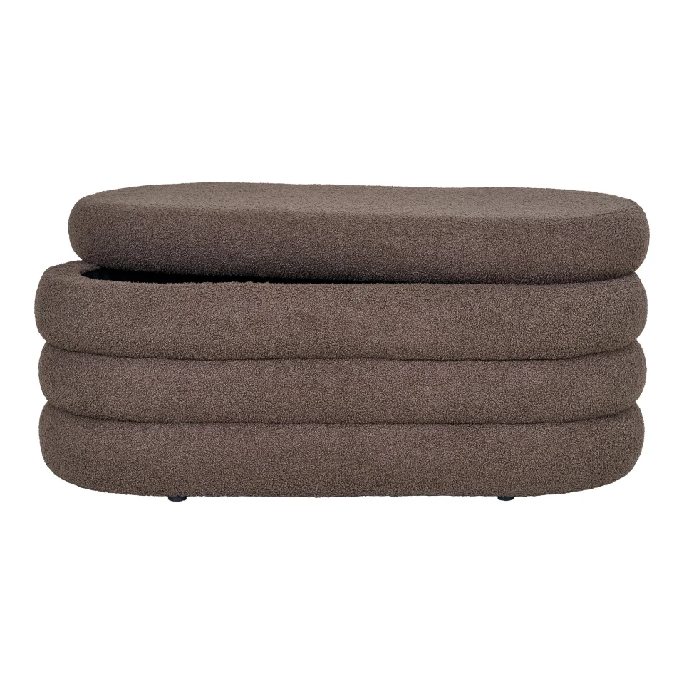 Dartford Klupa - Klupa sa spremištem, teddy, smeđa 103x45x44 cm, HN1238