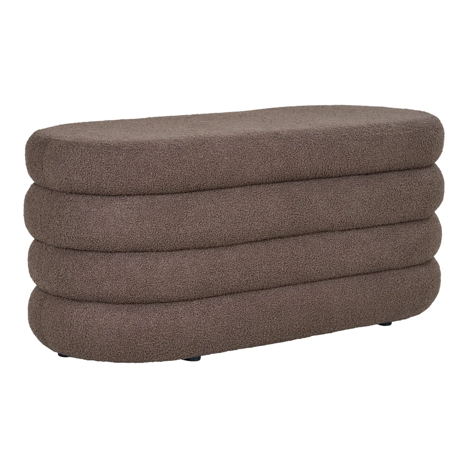 Dartford Klupa - Klupa sa spremištem, teddy, smeđa 103x45x44 cm, HN1238