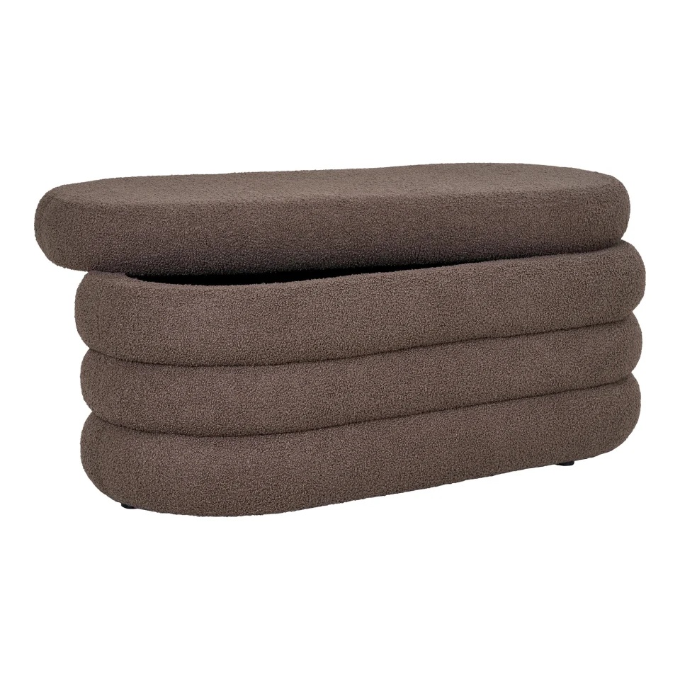 Dartford Klupa - Klupa sa spremištem, teddy, smeđa 103x45x44 cm, HN1238