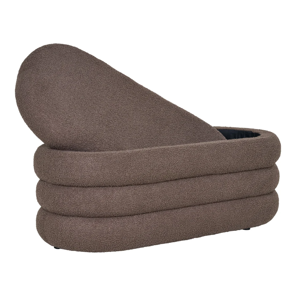 Dartford Klupa - Klupa sa spremištem, teddy, smeđa 103x45x44 cm, HN1238